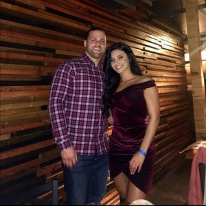 * SOLD*  Deep Red Velvet Dress